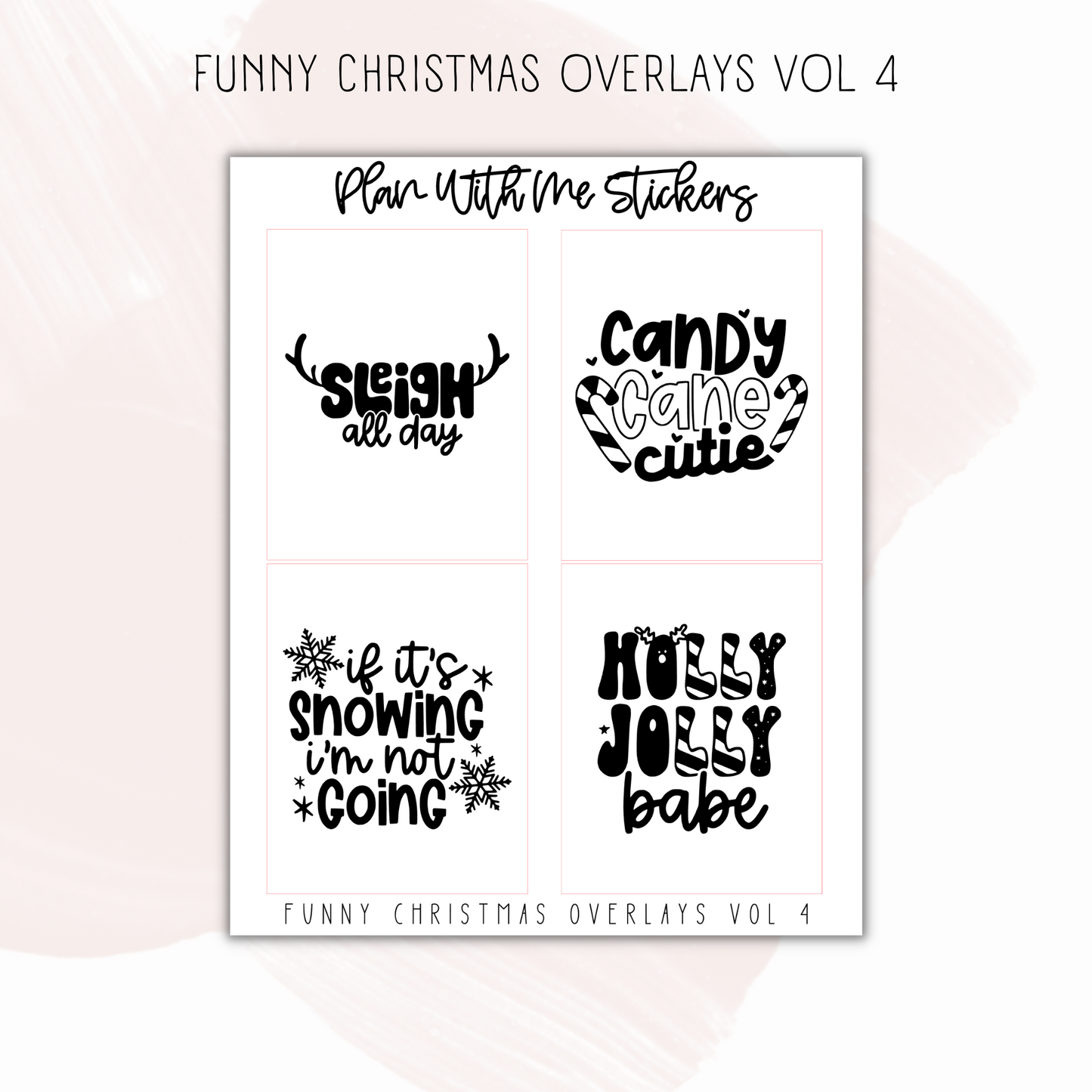 Funny Christmas Overlays Vol 4