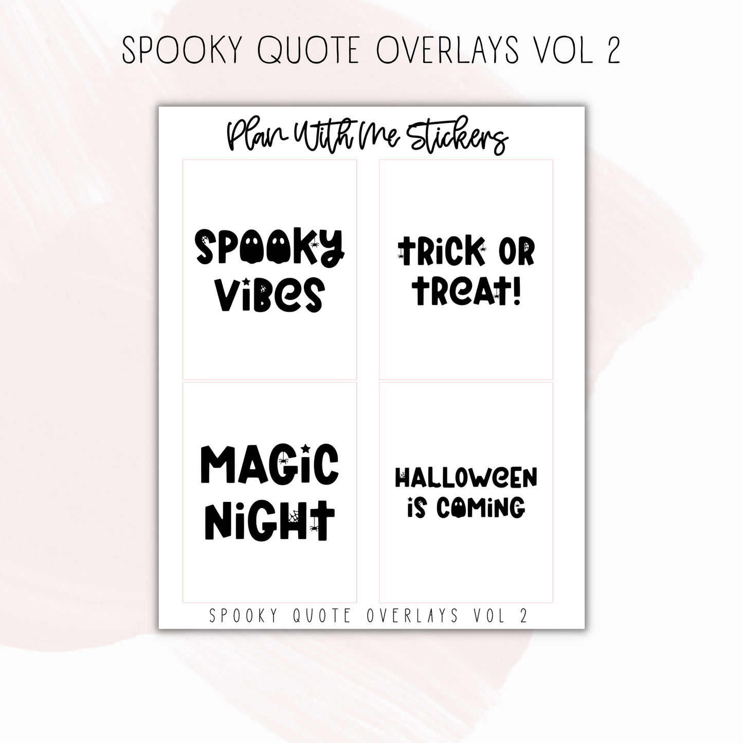 Spooky Quote Overlays Vol 2