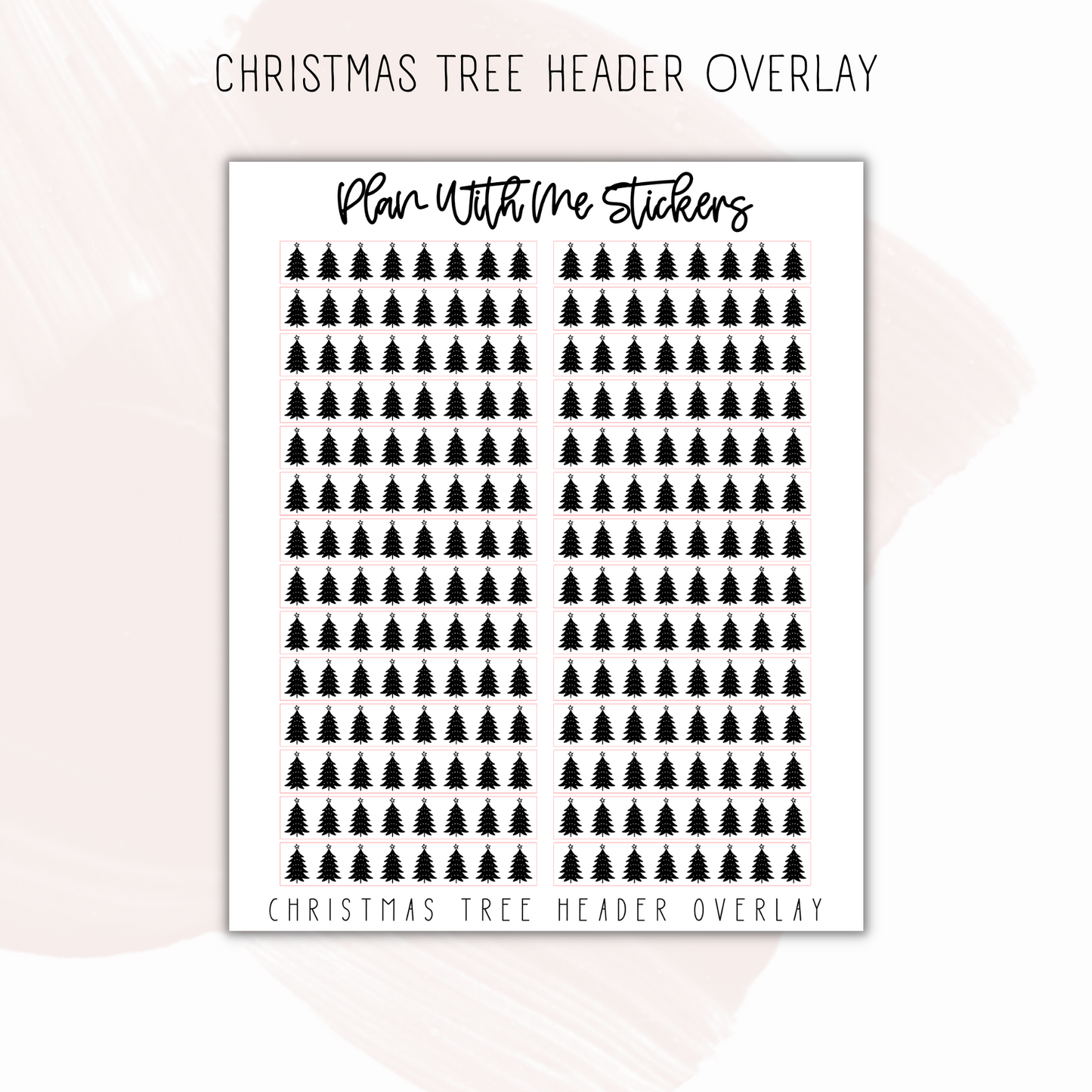 Christmas Tree Header Overlays