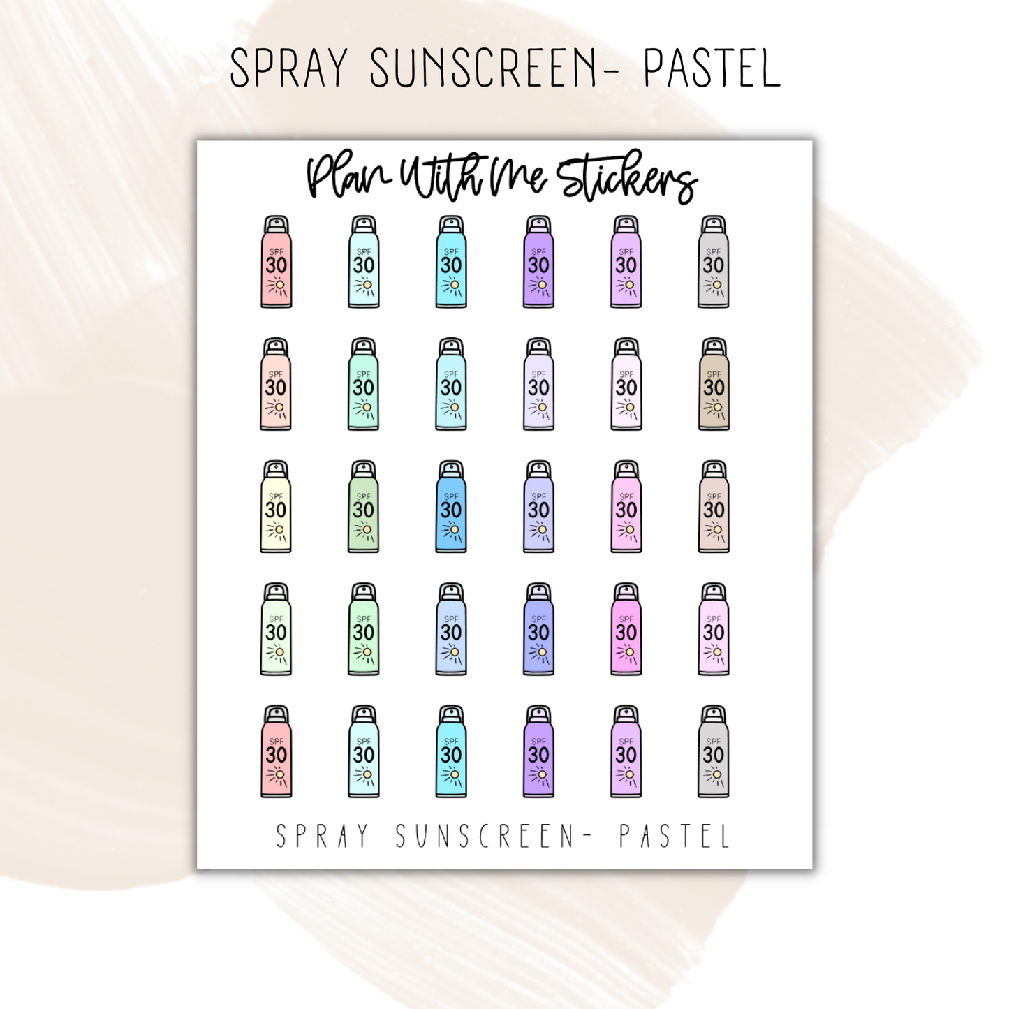 Spray Sunscreen | Doodles