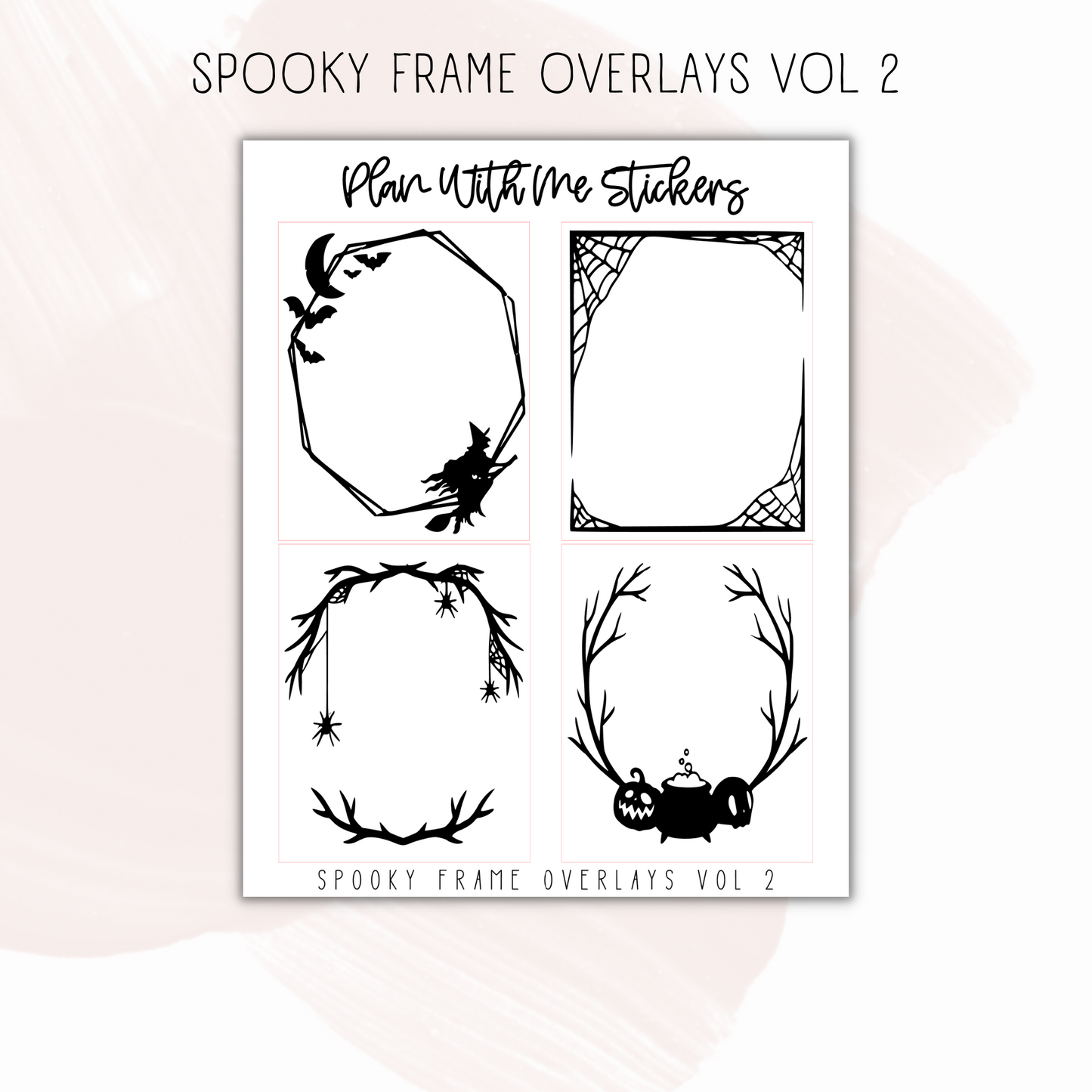 Spooky Frame Overlays Vol 2