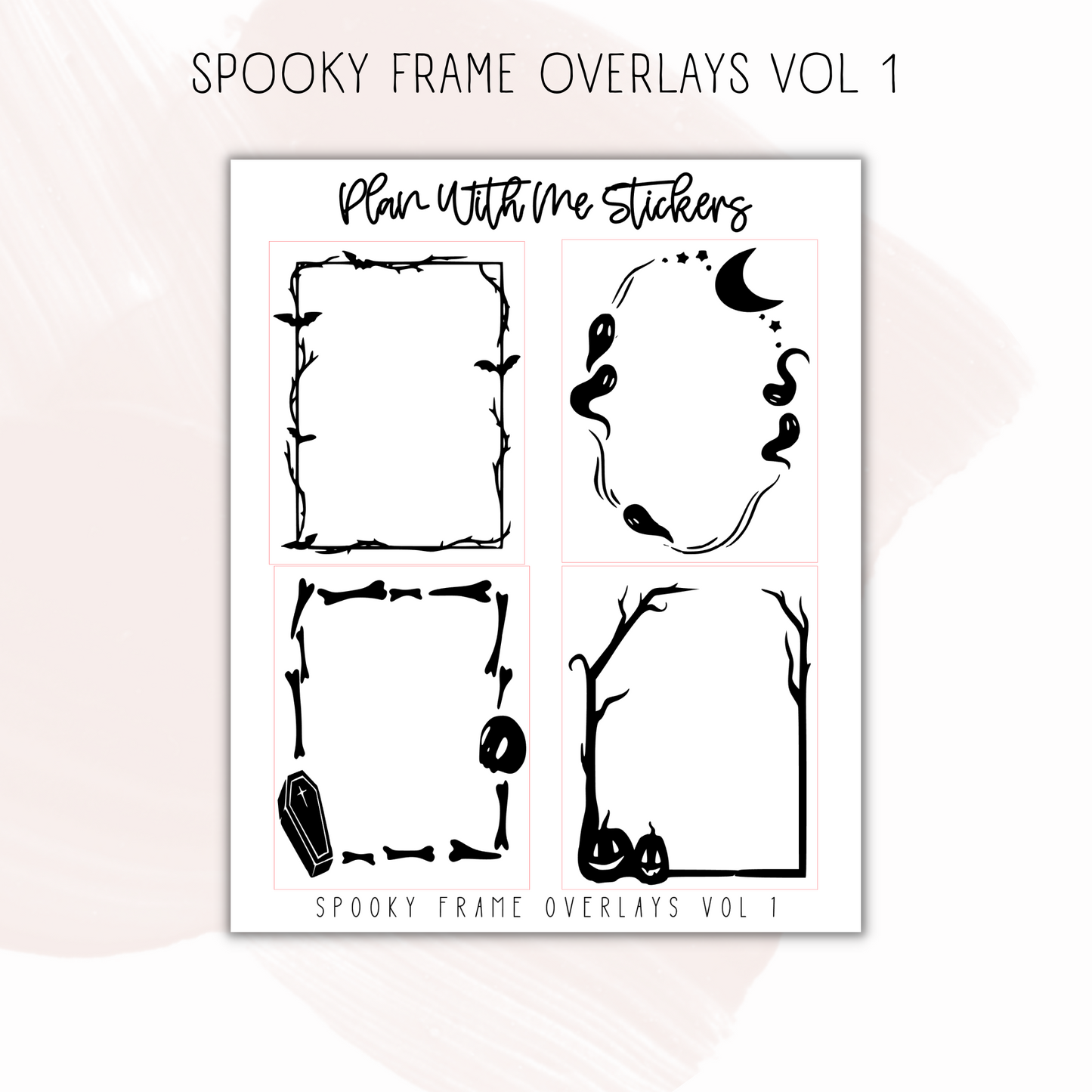 Spooky Frame Overlays Vol 1
