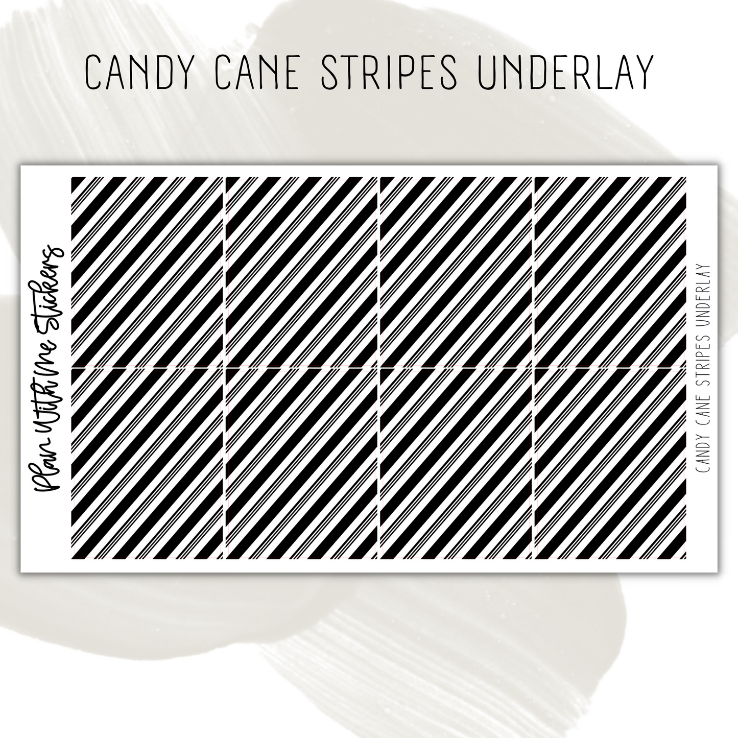 Candy Cane Stripes Underlay