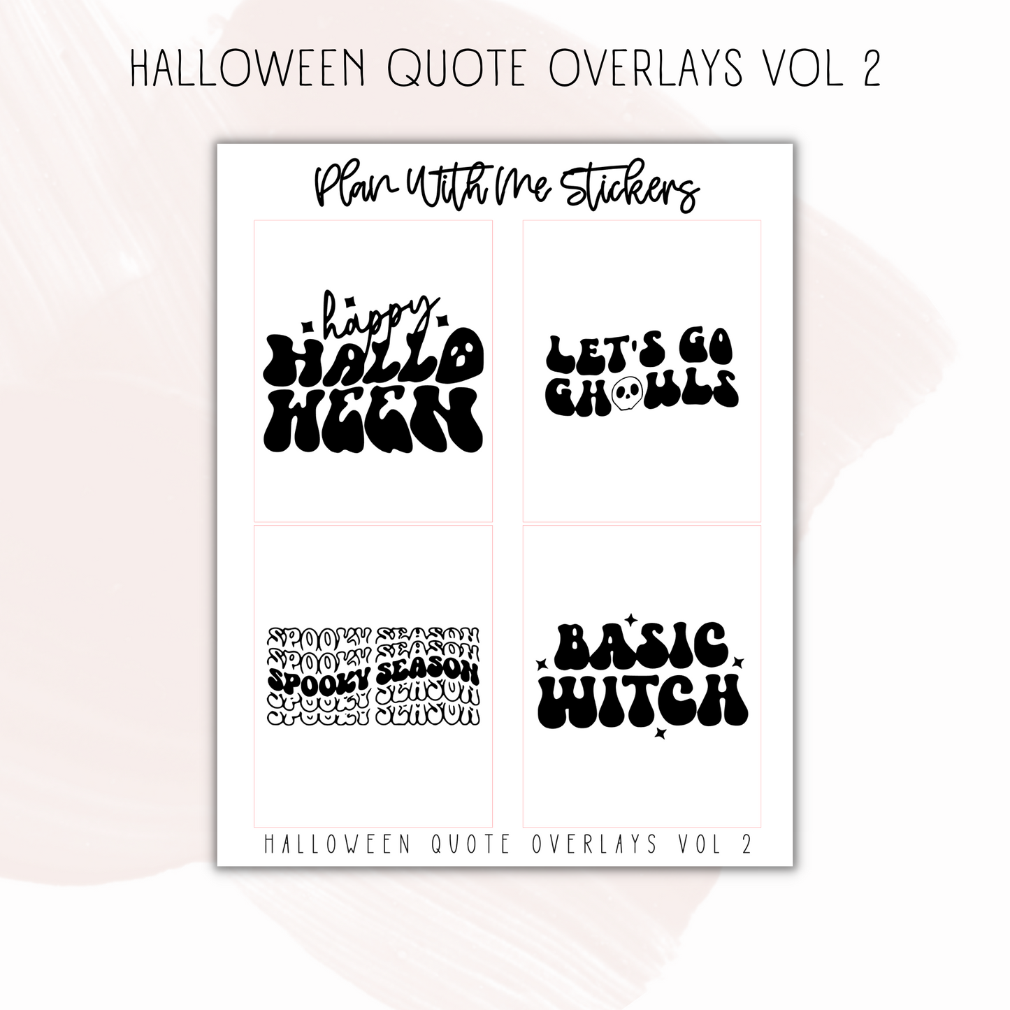 Halloween Quote Overlays Vol 2