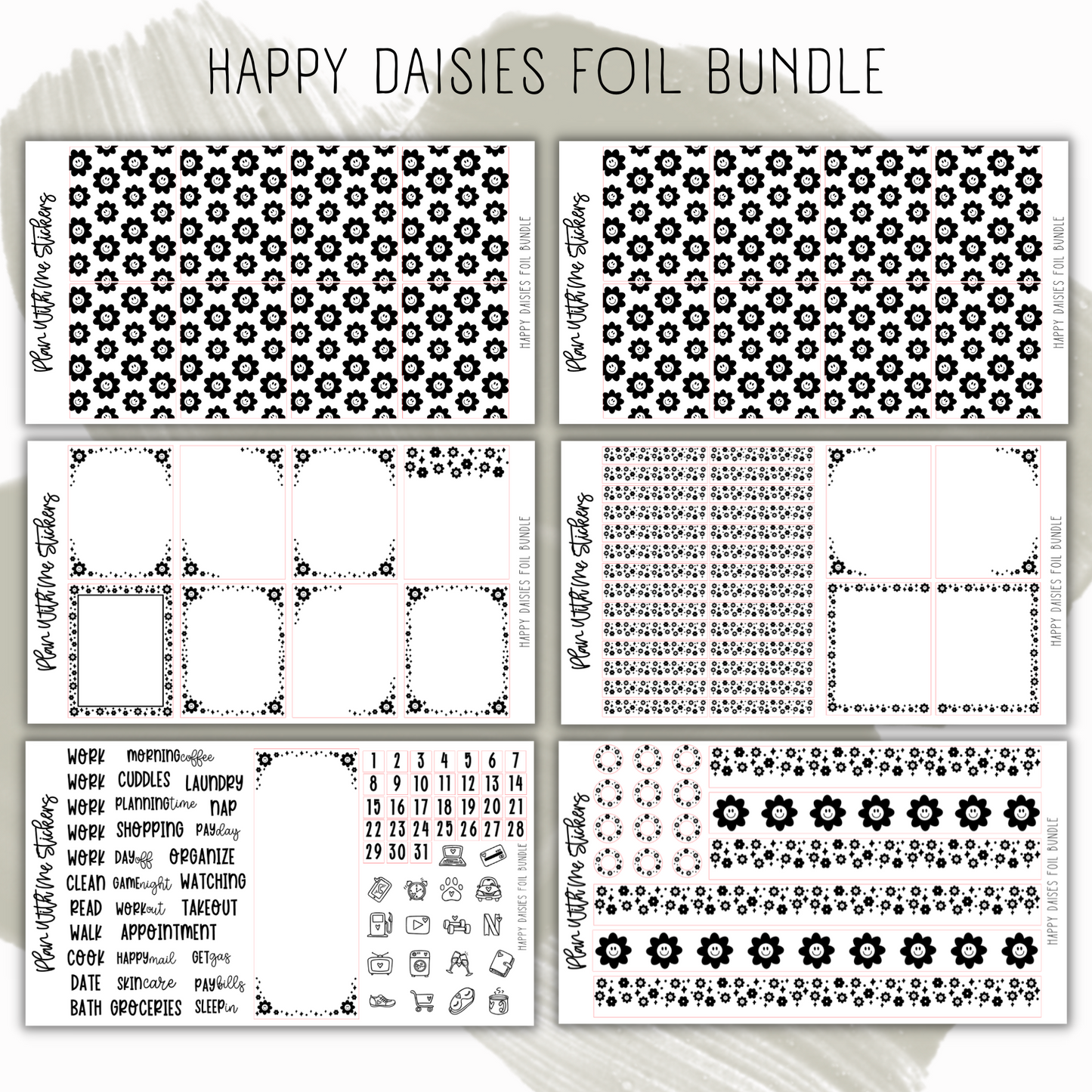 Happy Daisies Foil Bundle