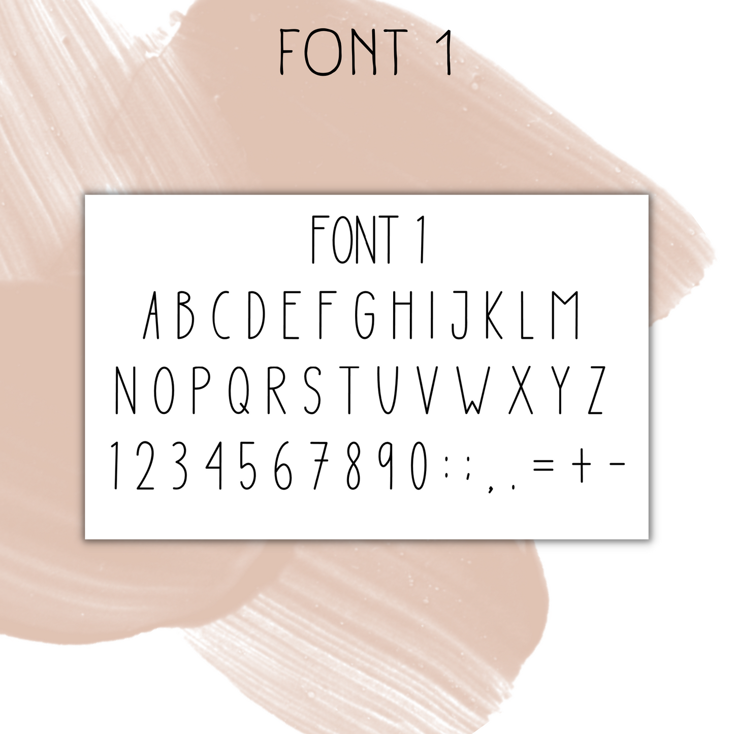Monthly Script Font 1