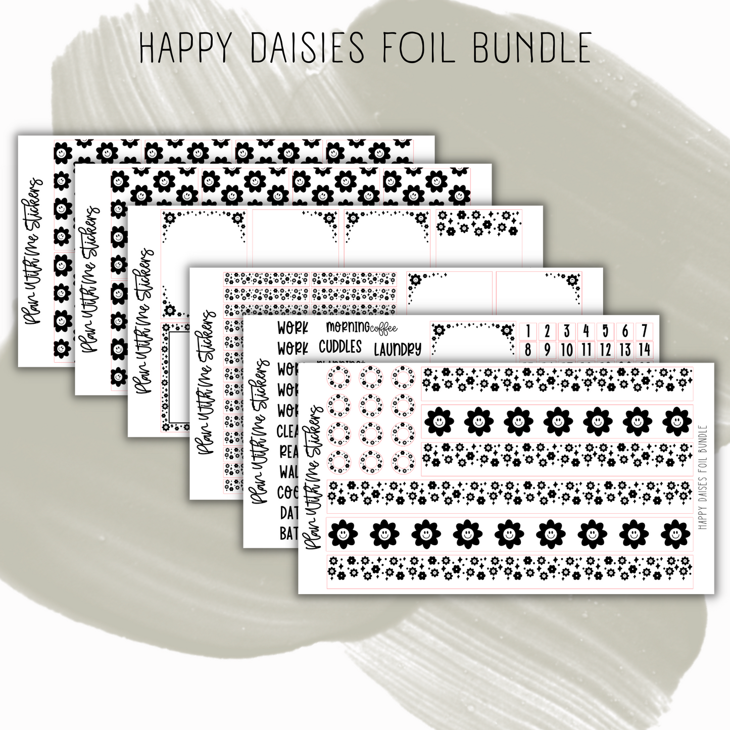 Happy Daisies Foil Bundle