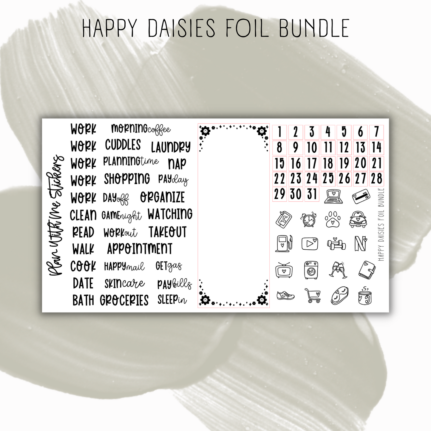 Happy Daisies Foil Bundle