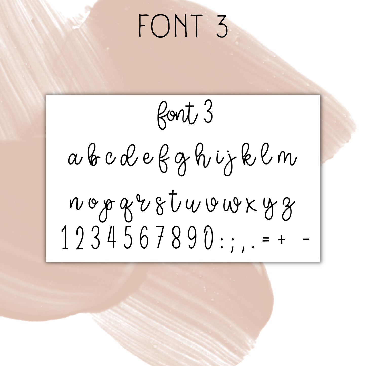 Monthly Script Font 3