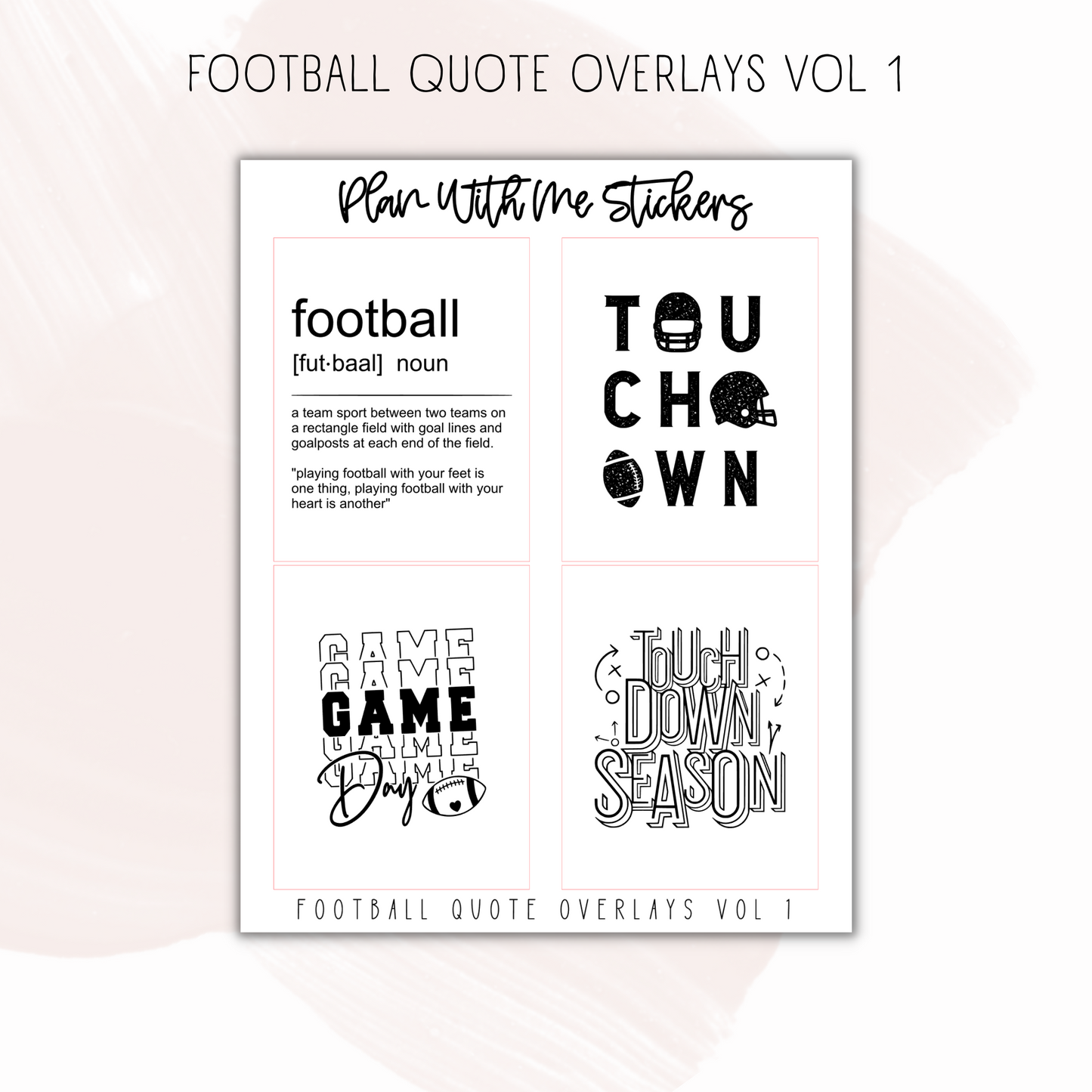 Football Quote Overlays Vol 1