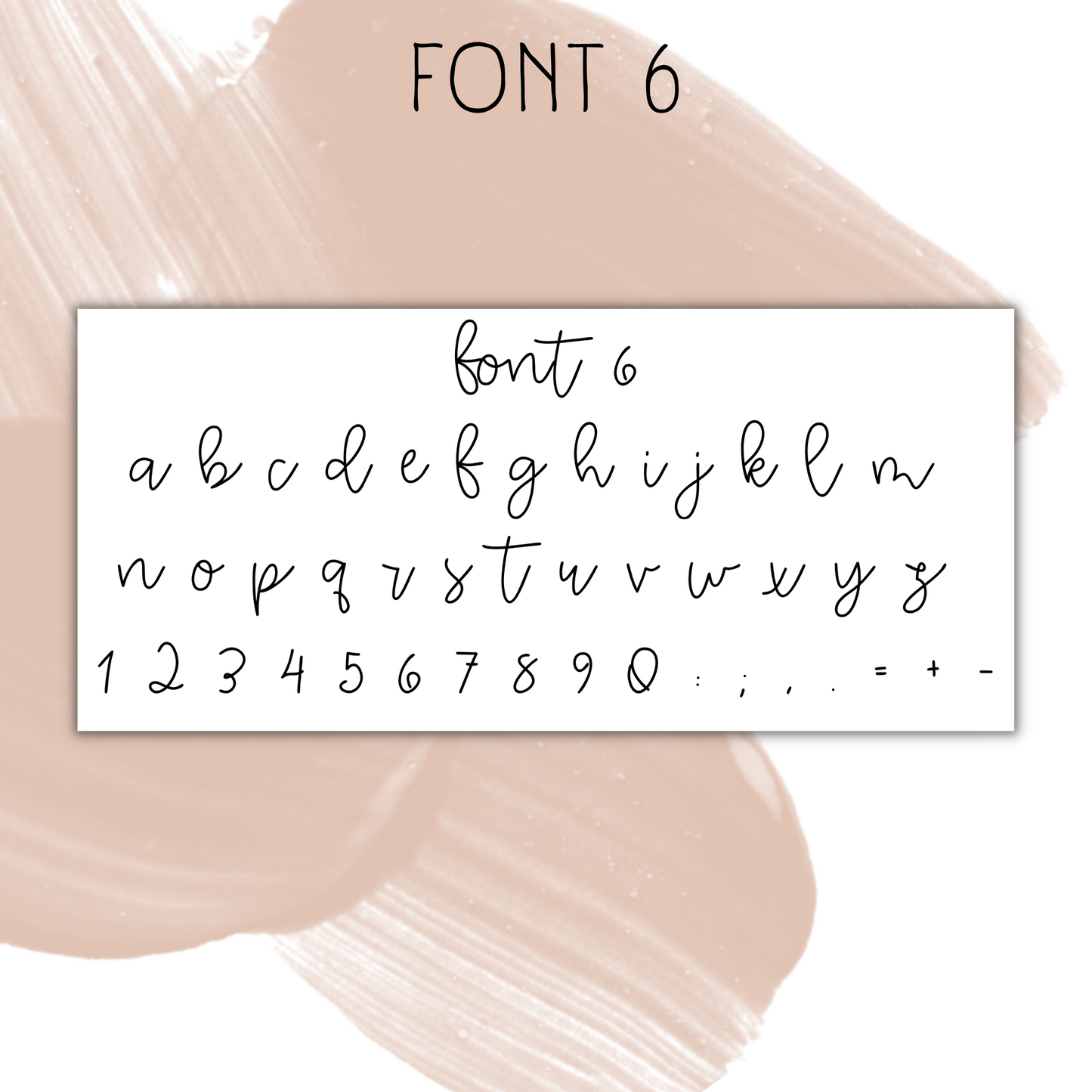 Monthly Script Font 6