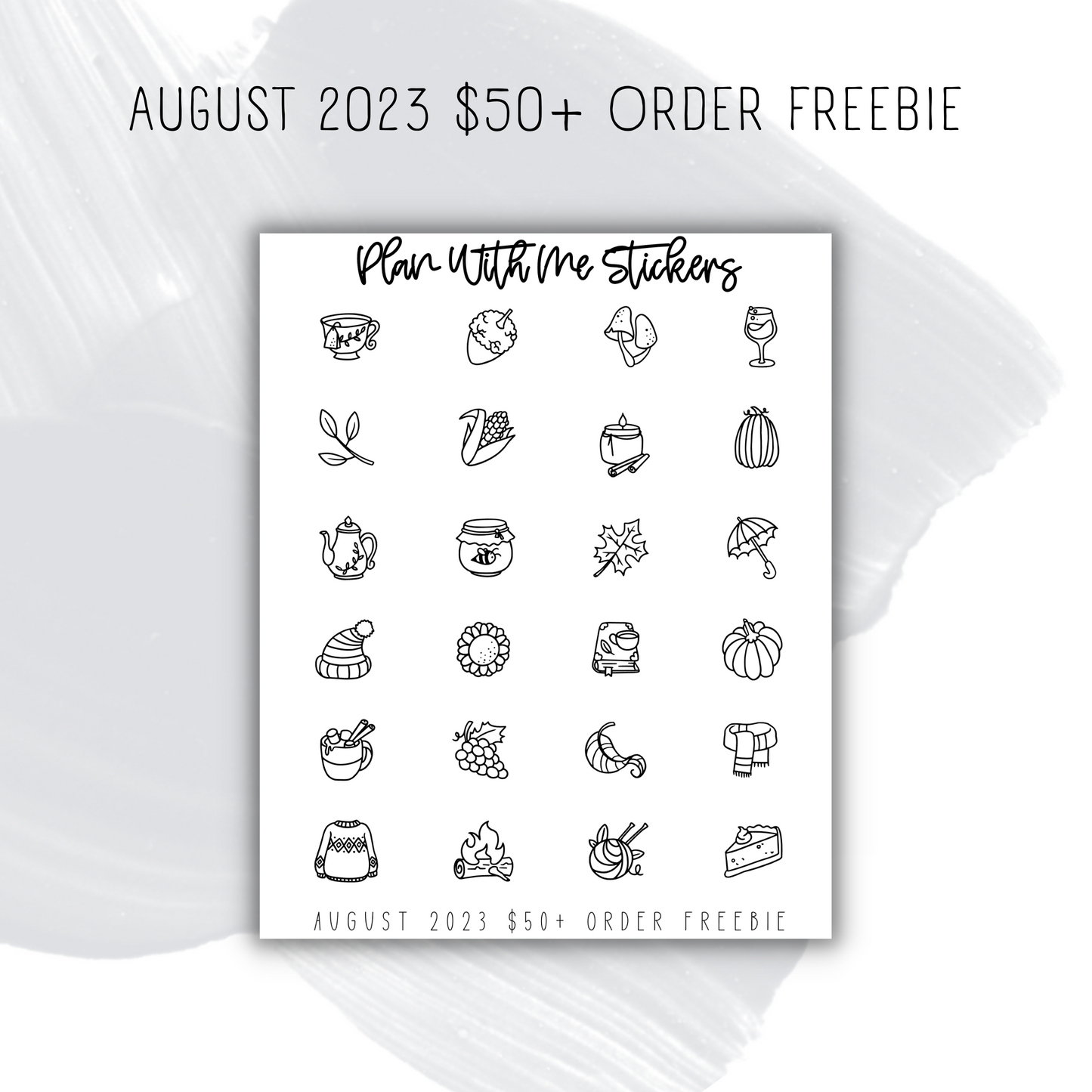 August 2023 $50+ Order Freebie