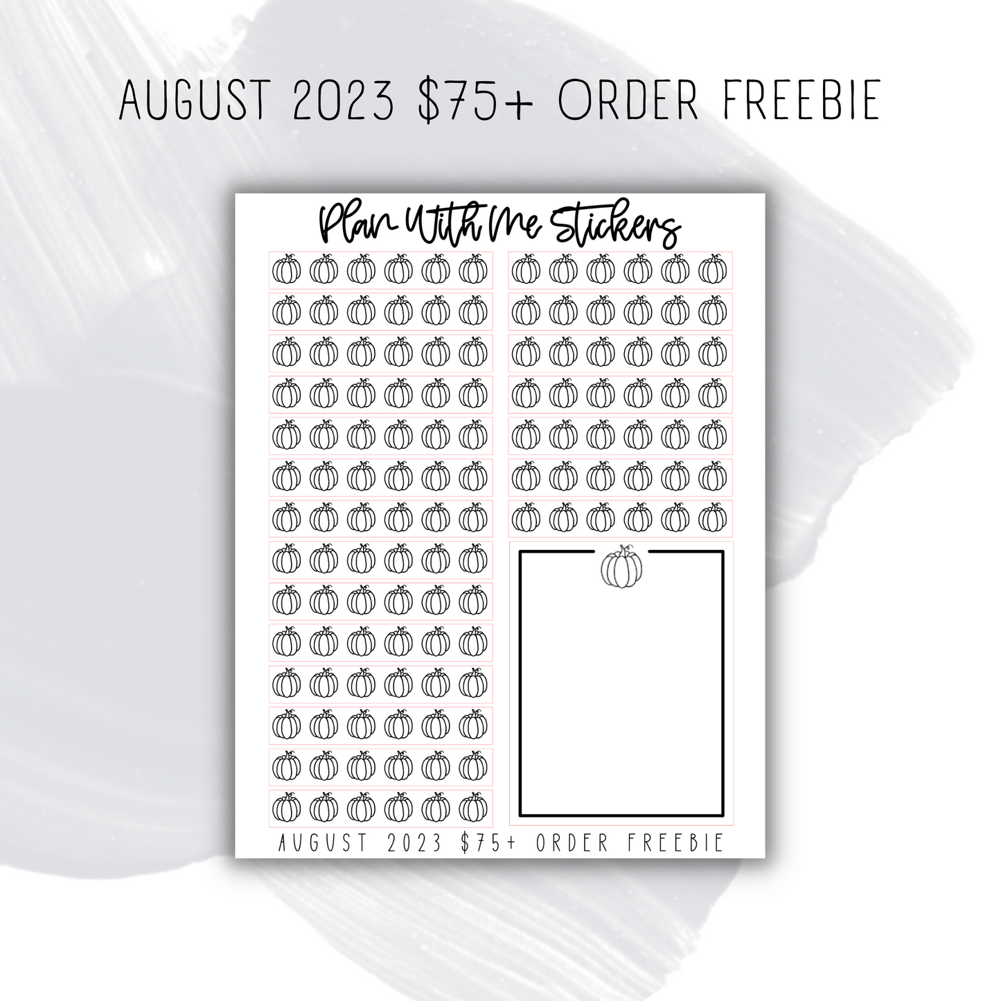 August 2023 $75+ Order Freebie