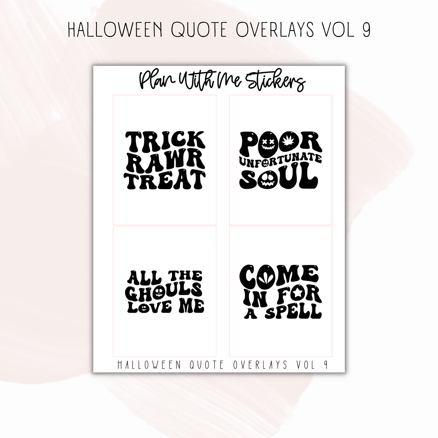Halloween Quote Overlays Vol 9