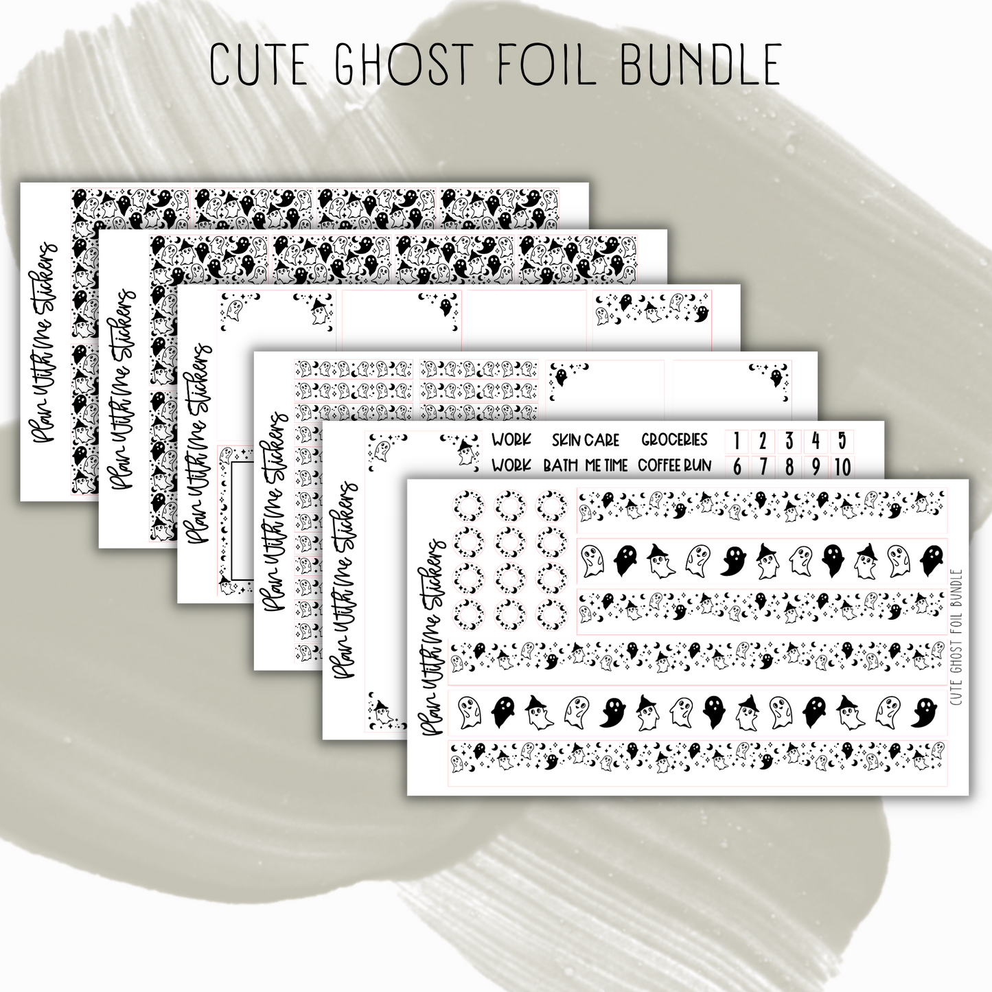 Cute Ghost Foil Bundle