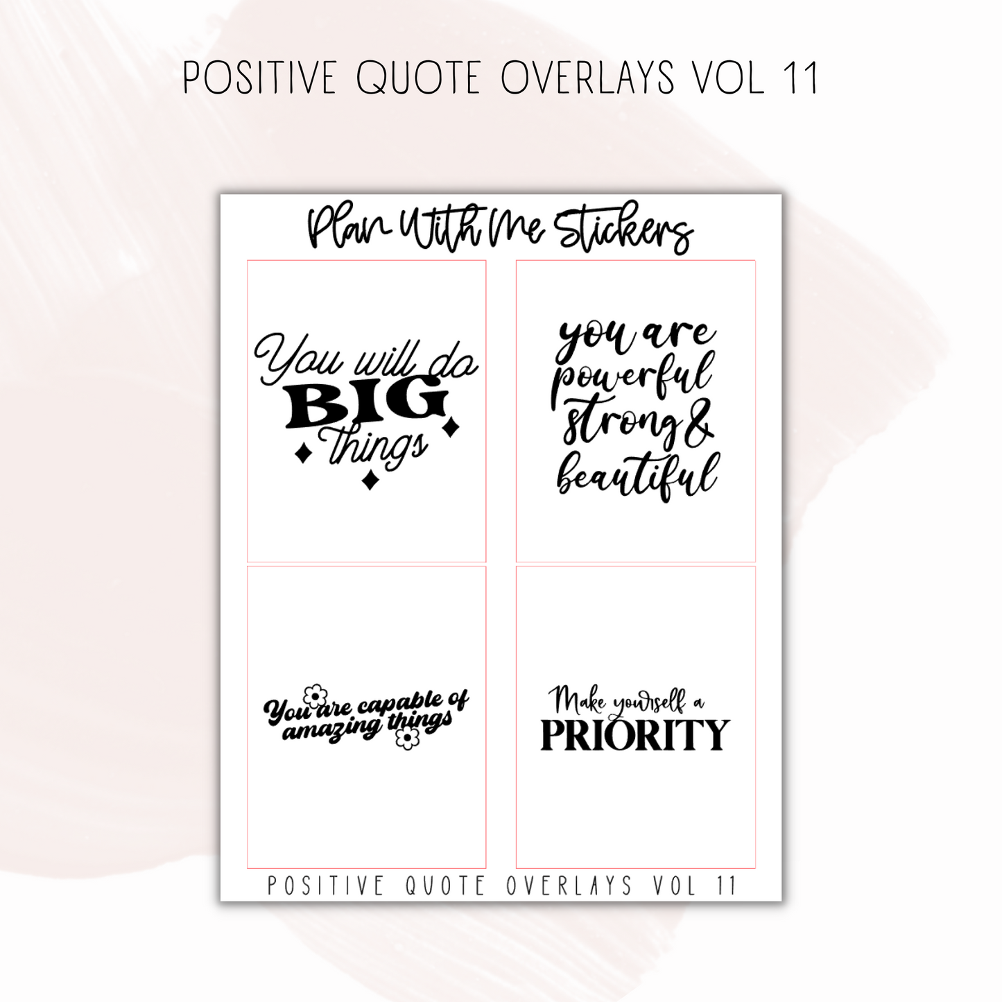 Positive Quote Overlays Vol 11