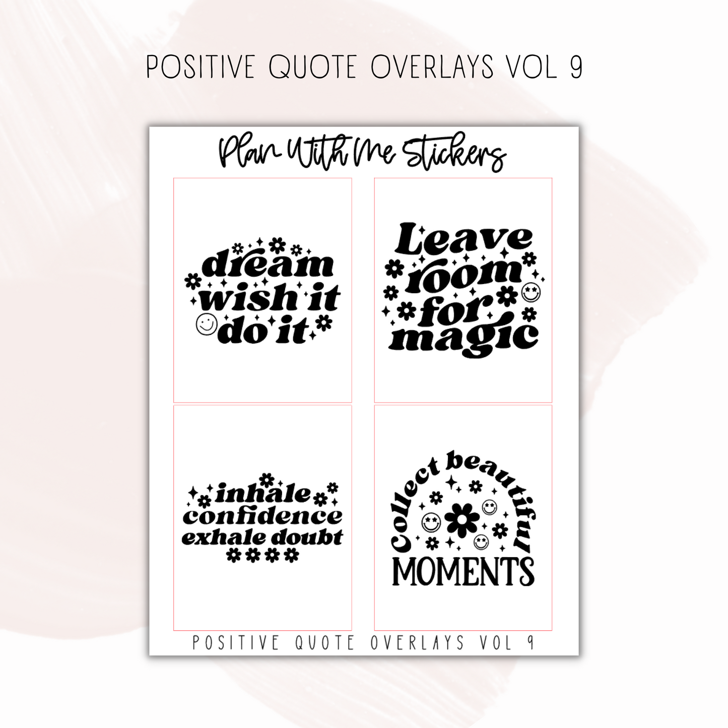 Positive Quote Overlays Vol 9