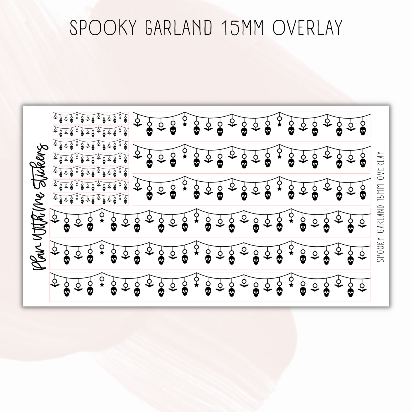 Spooky Garland 15mm Overlays