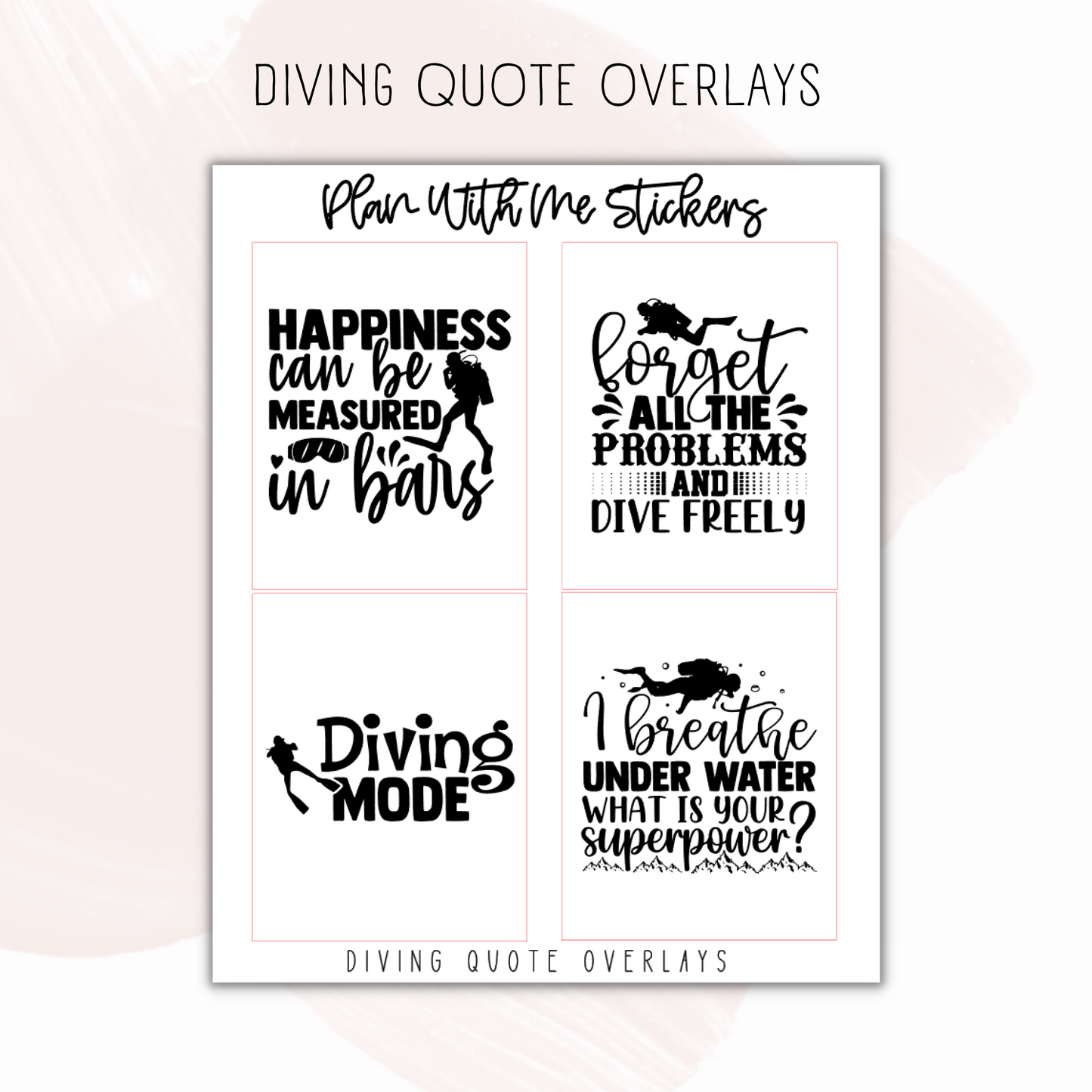 Diving Quote Overlays