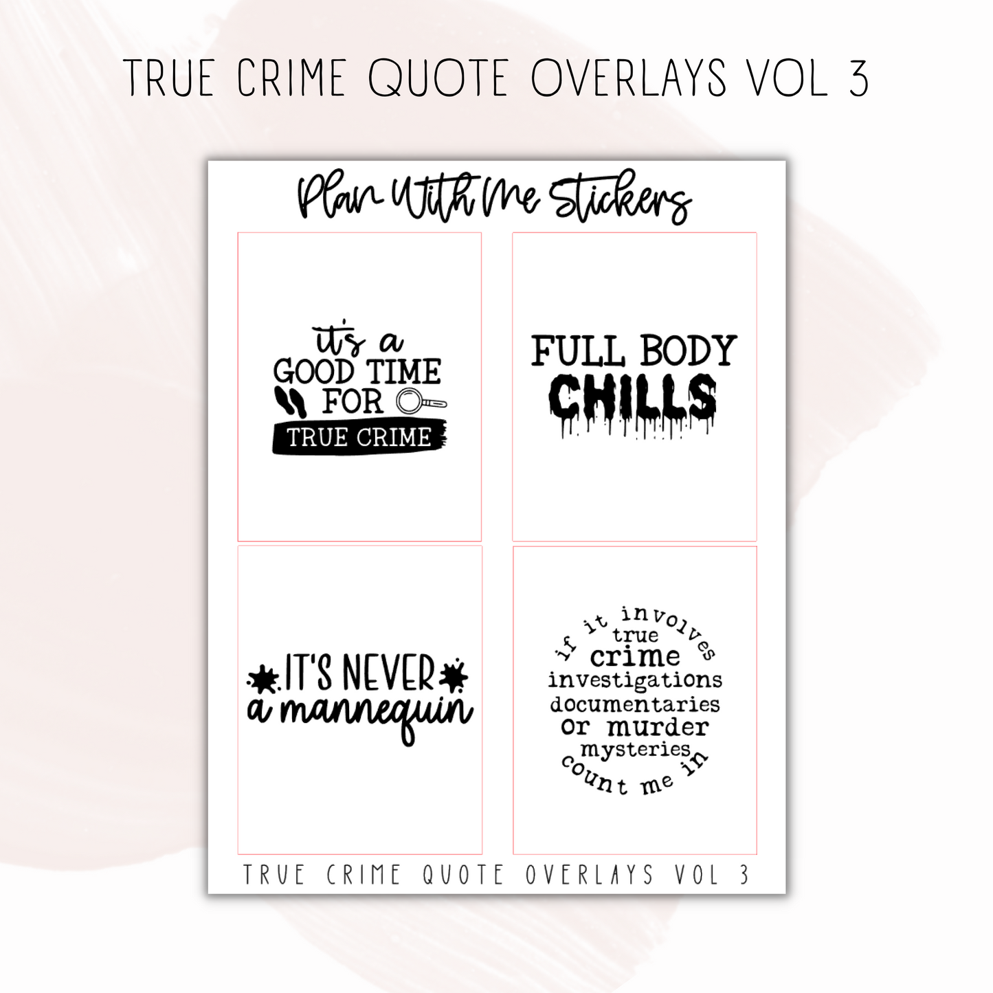 True Crime Quote Overlays Vol 3