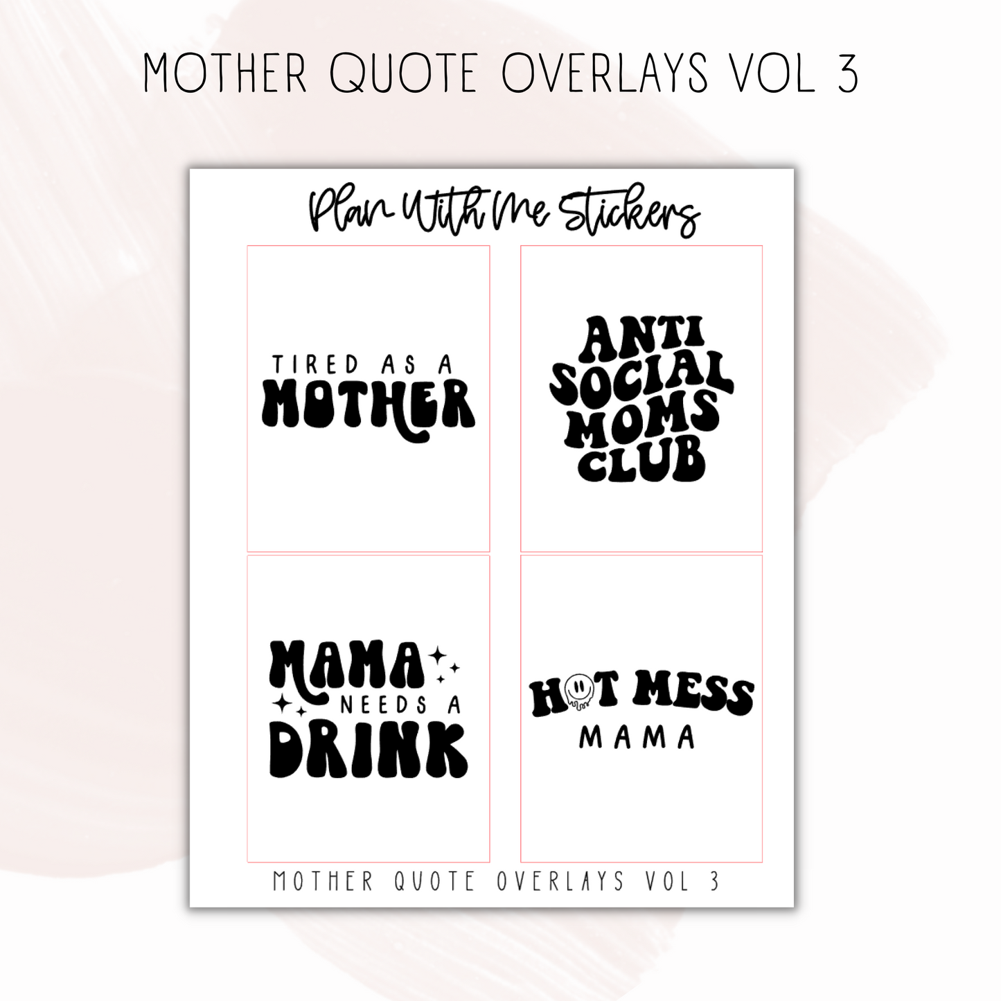 Mother Quote Overlays Vol 3