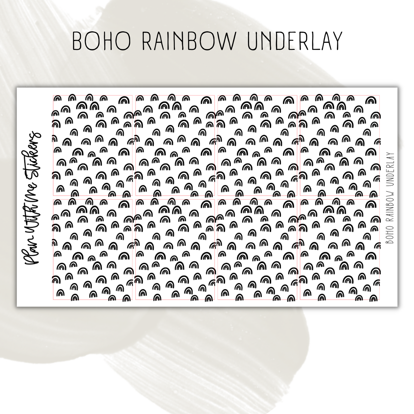 Boho Rainbow Underlay