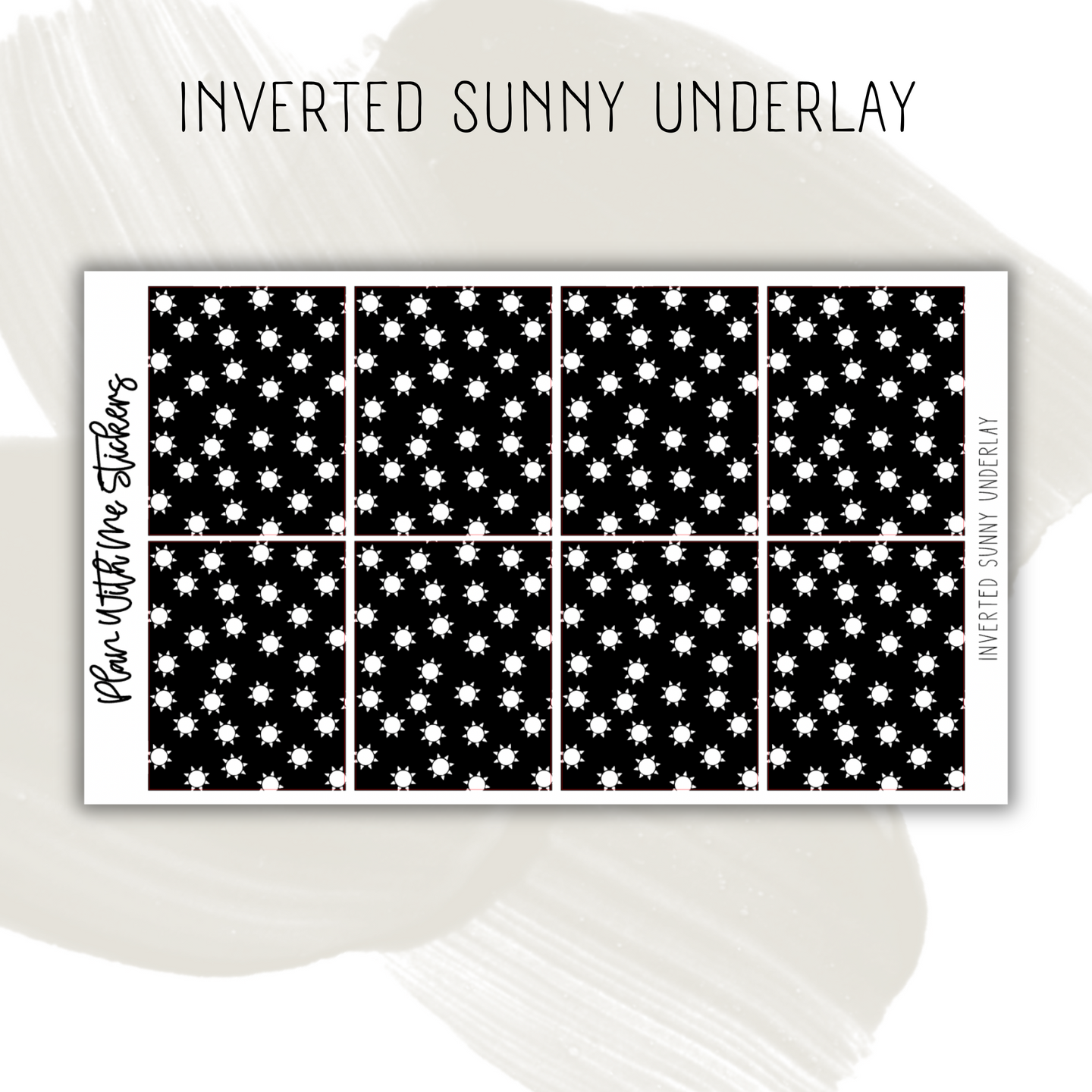 Inverted Sunny Underlay