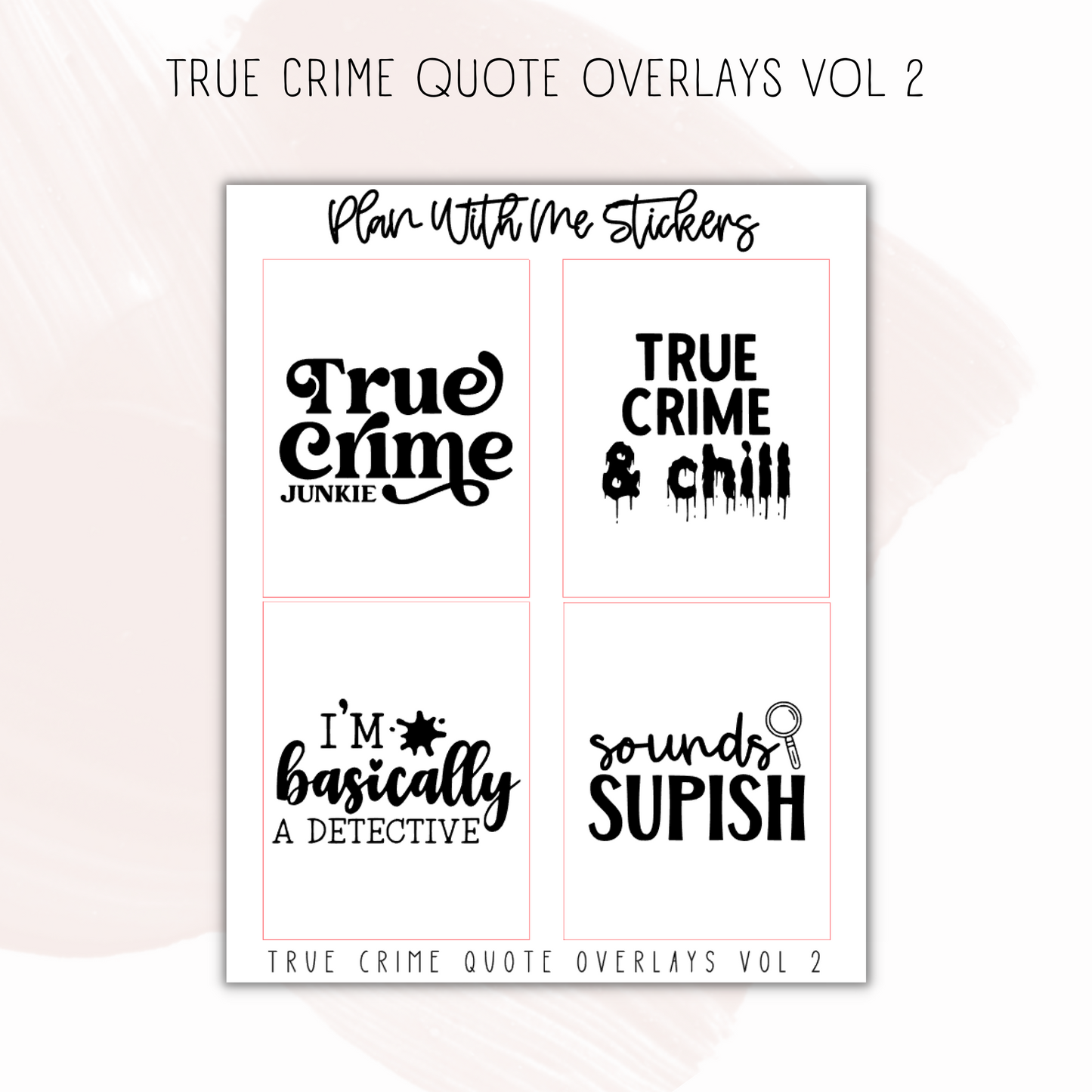 True Crime Quote Overlays Vol 2