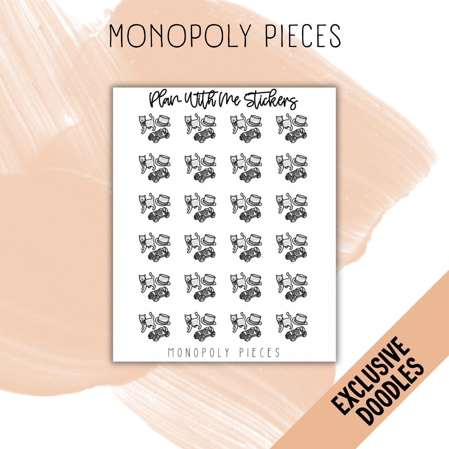 Monopoly Pieces | Doodles