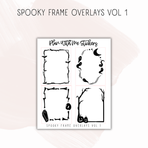 Spooky Frame Overlays Vol 1