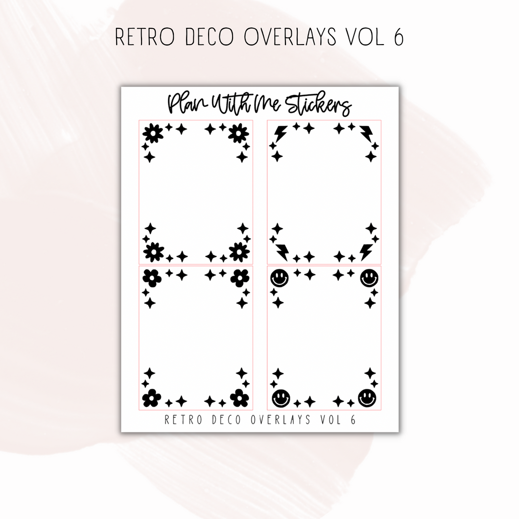 Retro Deco Overlays Vol 6