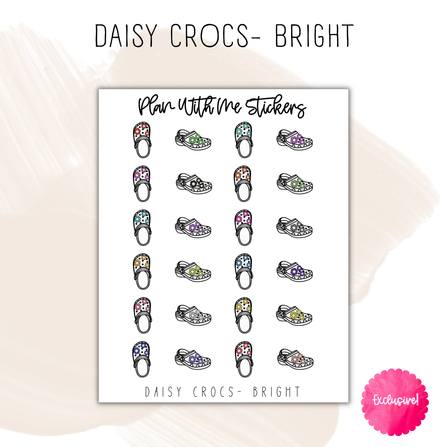 Daisy Crocs | Doodles