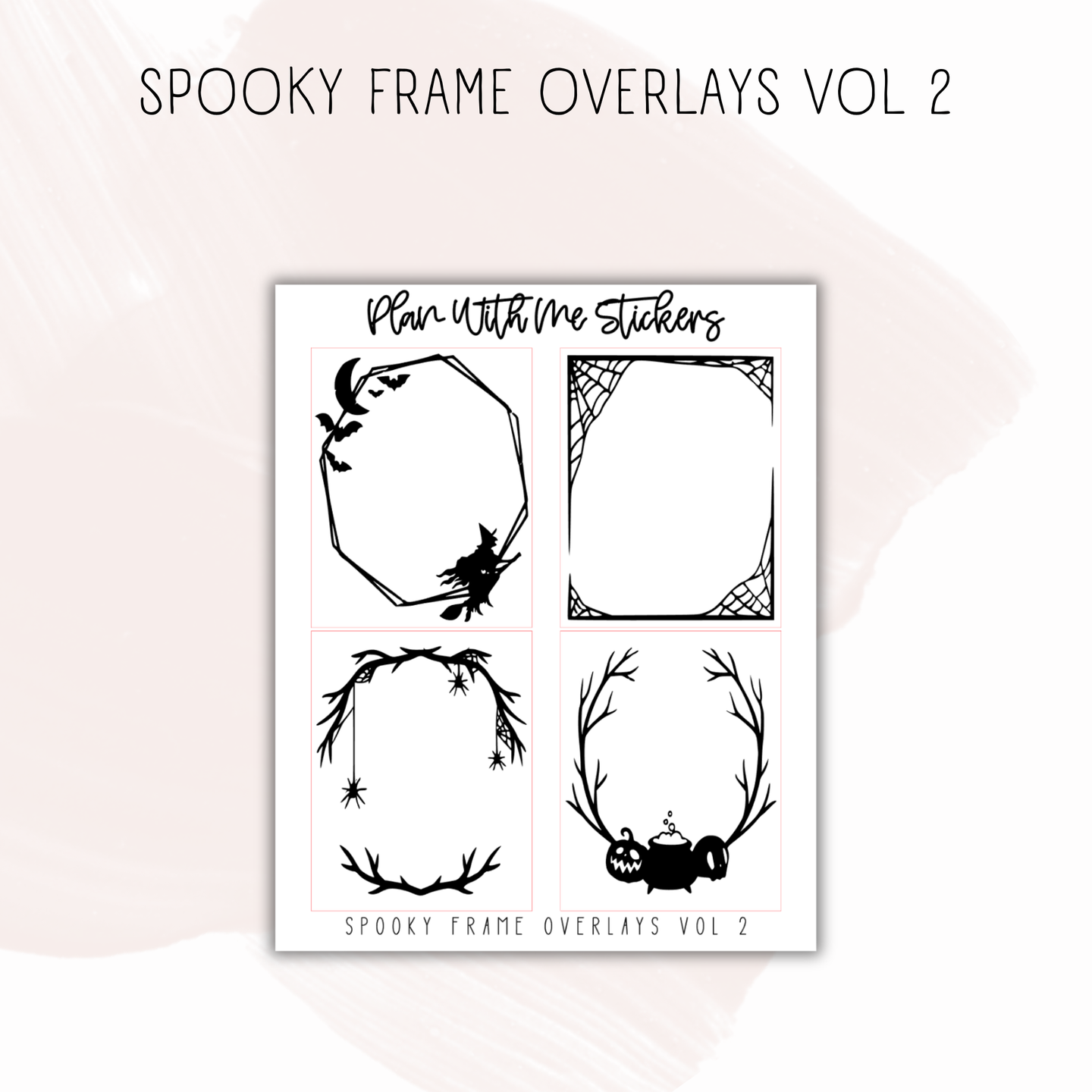 Spooky Frame Overlays Vol 2