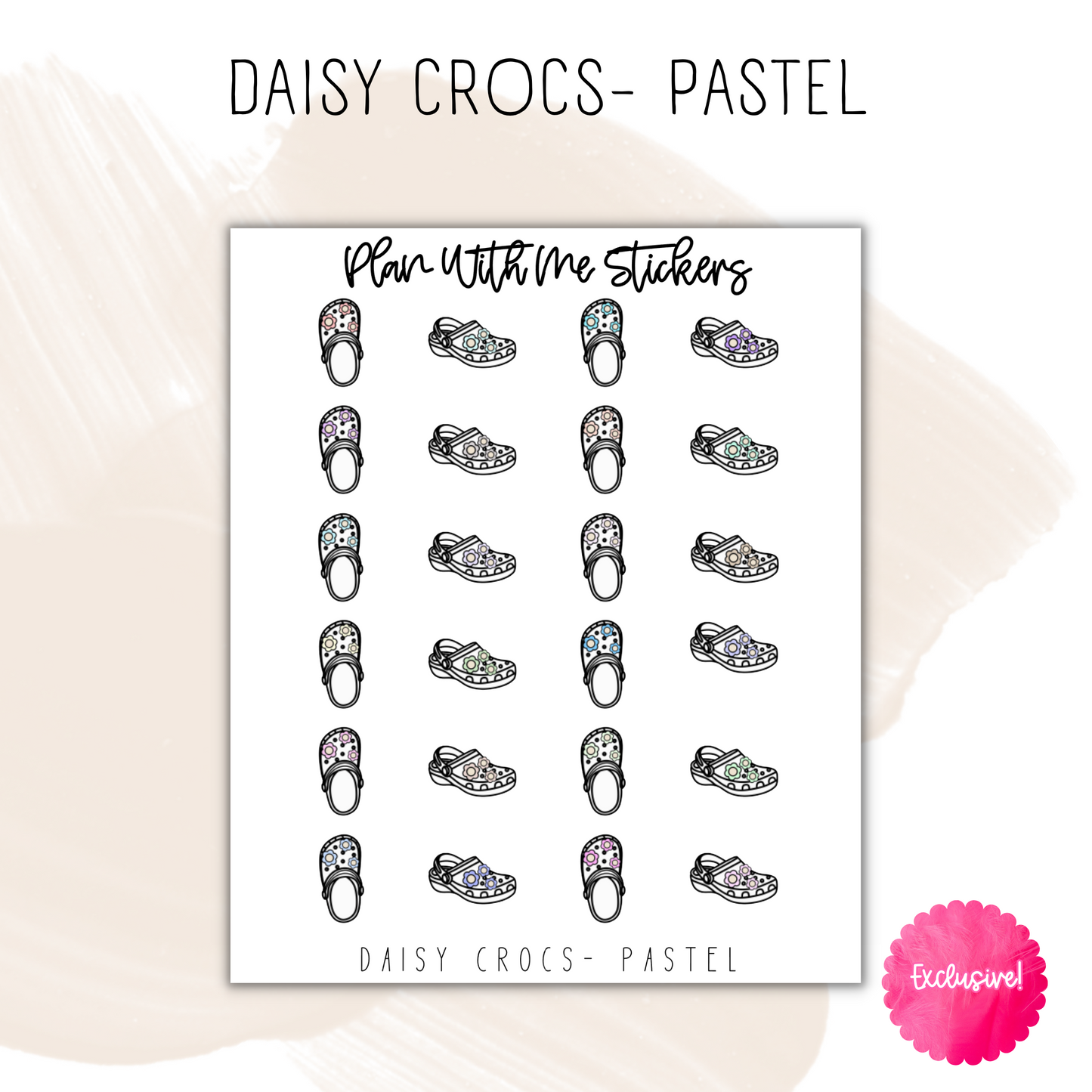Daisy Crocs | Doodles