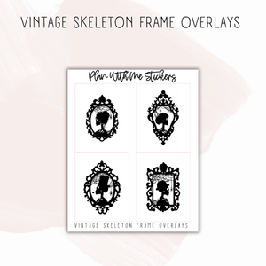 Vintage Skeleton Frame Overlays