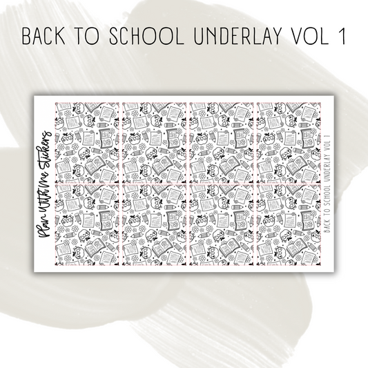 Back to School Underlay Vol 1
