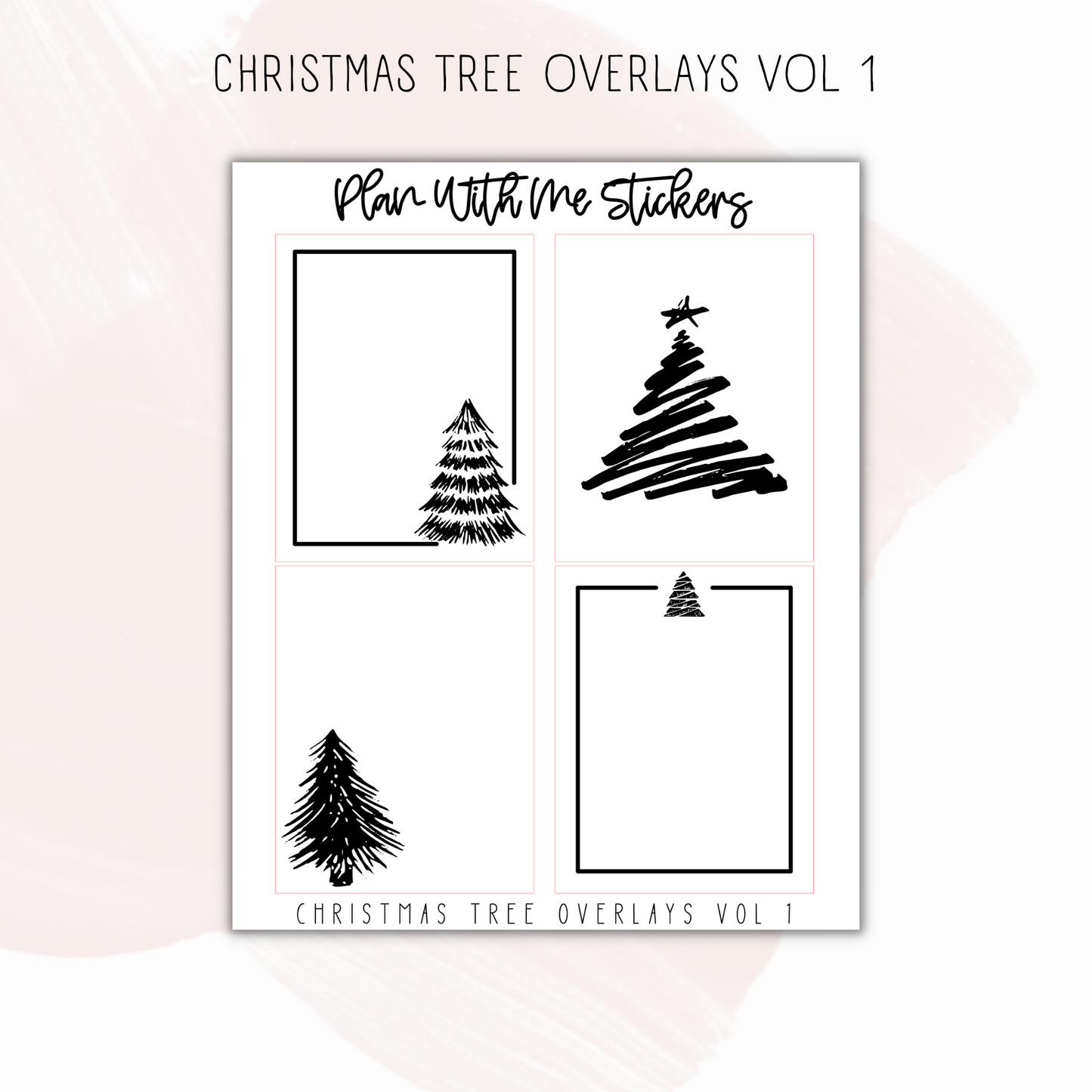 Christmas Tree Overlays Vol 1