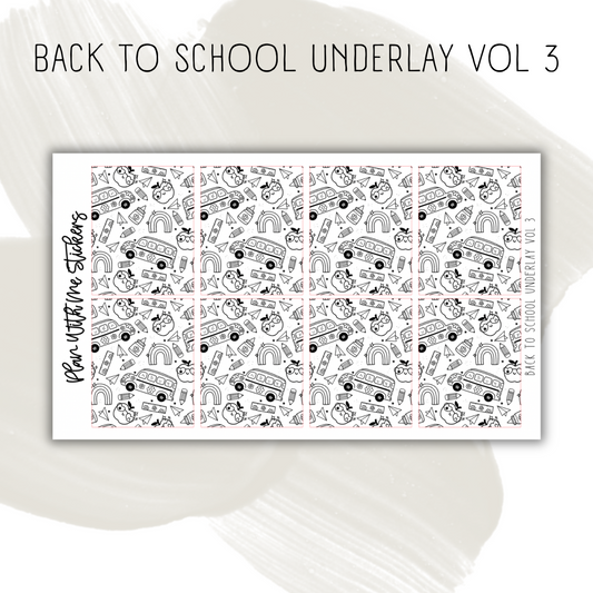 Back to School Underlay Vol 3