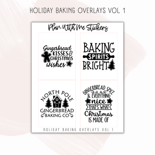 Holiday Baking Overlays Vol 1