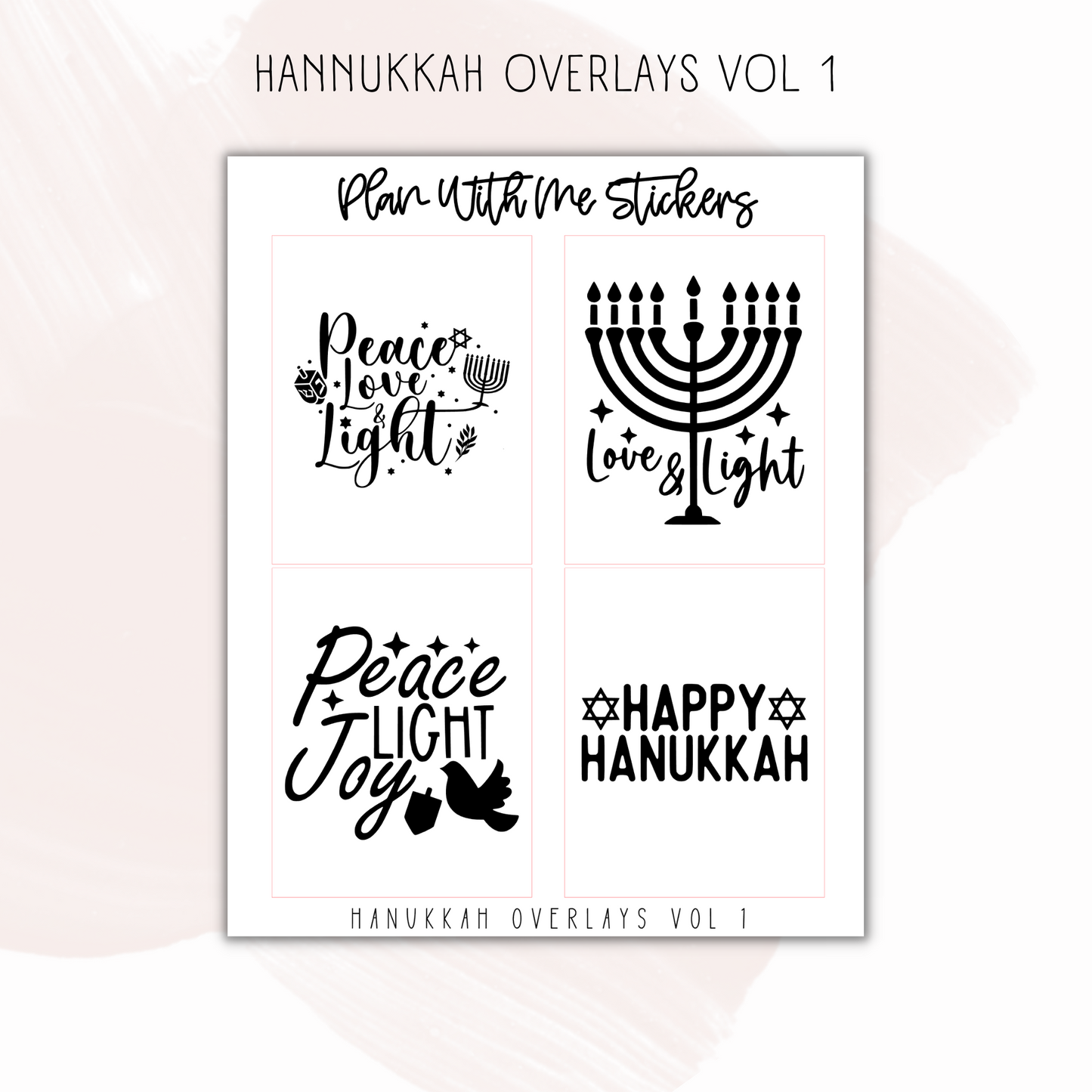 Hanukkah Overlays Vol 1