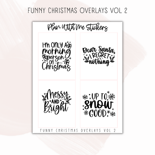 Funny Christmas Overlays Vol 2