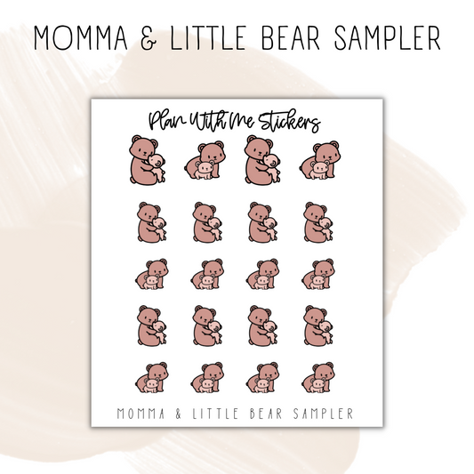 Momma & Little Bear Sampler | Doodles
