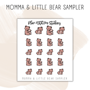 Momma & Little Bear Sampler | Doodles