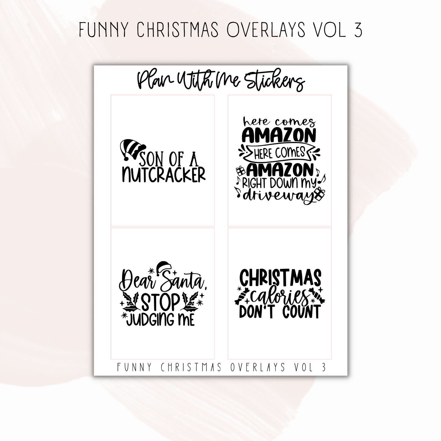 Funny Christmas Overlays Vol 3