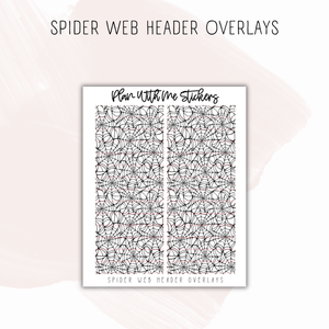 Spider Web Header Overlays