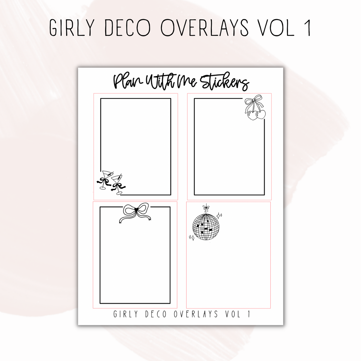 Girly Deco Overlays Vol 1
