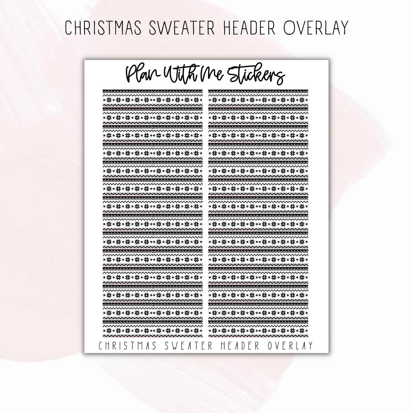 Christmas Sweater Header Overlays