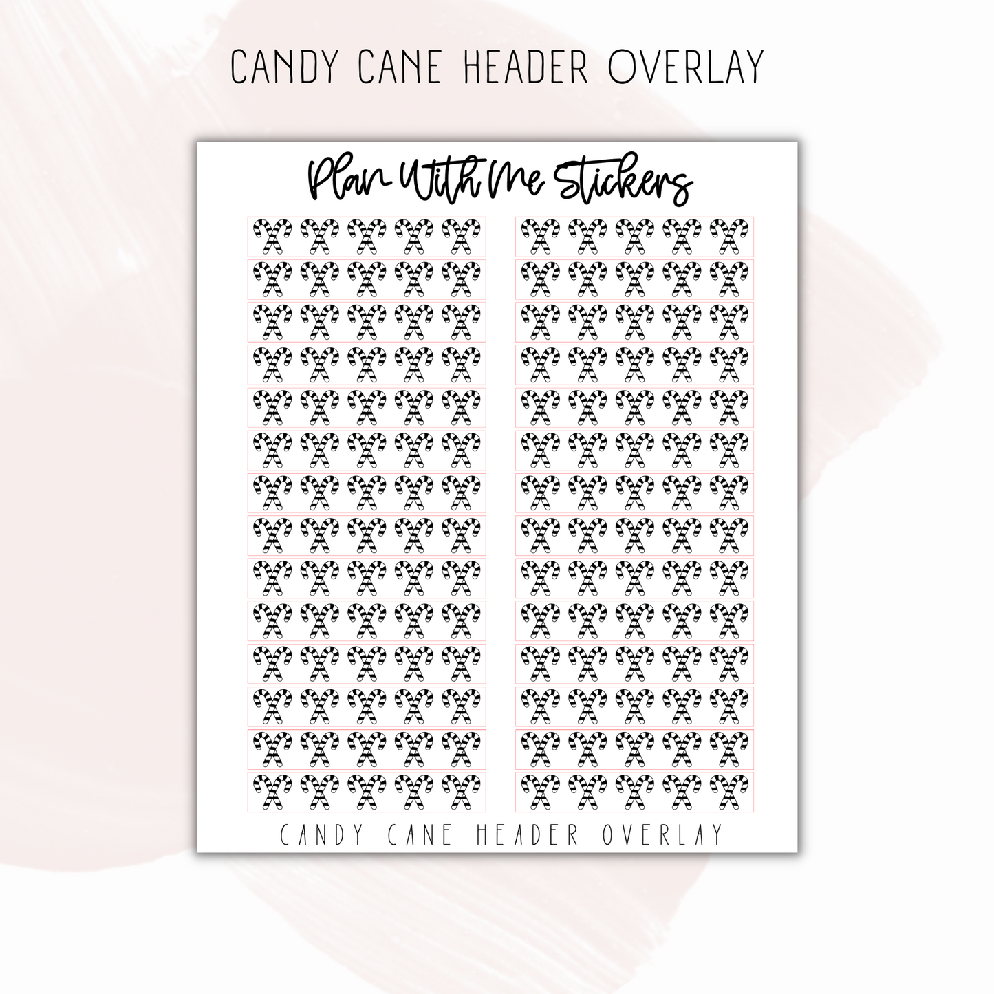 Candy Cane Header Overlays