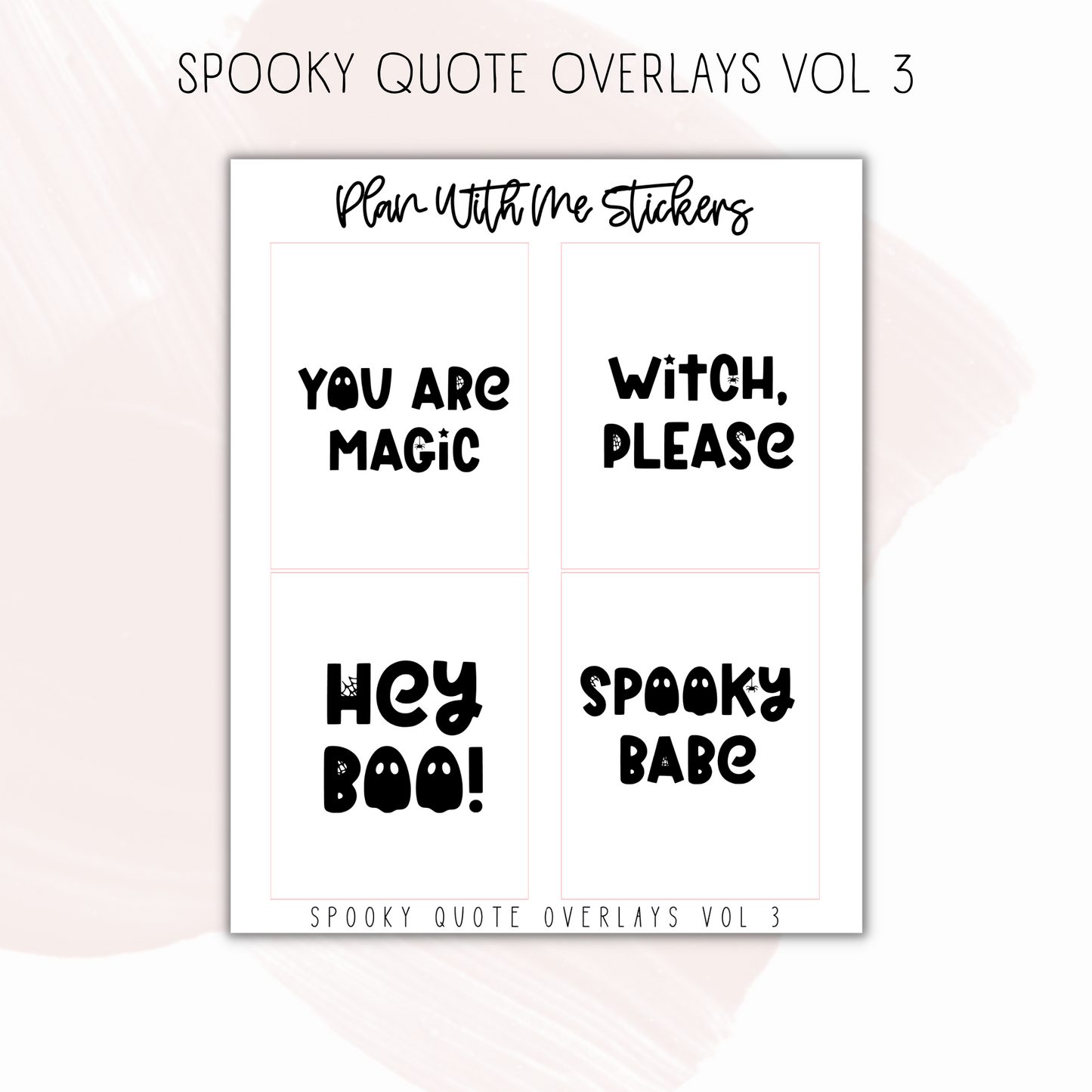 Spooky Quote Overlays Vol 3