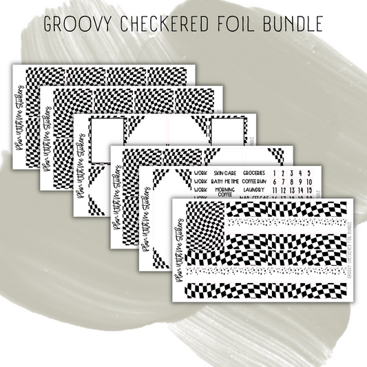Groovy Checkered Foil Bundle